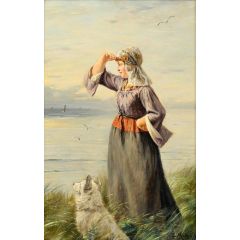 Waiting for the loved ones Painting Reproduction