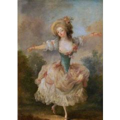A Dancer with Arms Outstretched Painting Reproduction