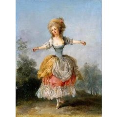 A Woman Dancing Painting Reproduction
