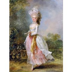 Portrait of a Lady, Said to Be Marie-Madeleine Guimard Painting Reproduction