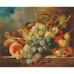 Basket of Fruit Painting Reproduction