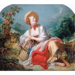 The Gardening Girl Painting Reproduction