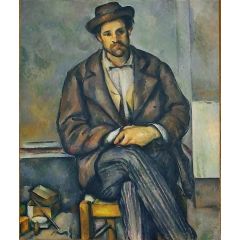 Seated Peasant Painting Reproduction