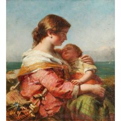 Mother and Child Painting Reproduction