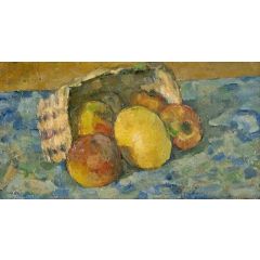 Overturned Basket of Fruit Painting Reproduction