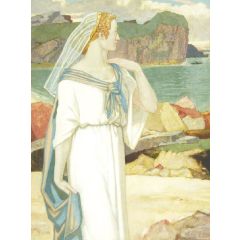 Pensive Painting Reproduction