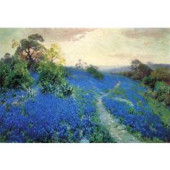 Bluebonnet Field Painting Reproduction