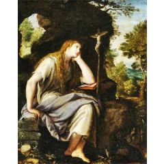 The Penitent Magdalen in the Wilderness Painting Reproduction