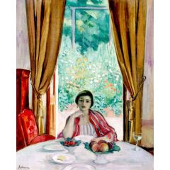 The Snack, Aix-les-bains Painting Reproduction