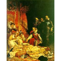 The Death of Elizabeth I, Queen of England Painting Reproduction