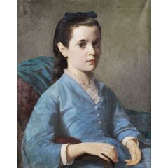Portrait of a Girl Painting Reproduction