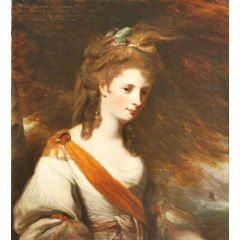 Anna Maria Lewis, Countess of Dysart, as Miranda (after Joshua Reynolds) Painting Reproduction