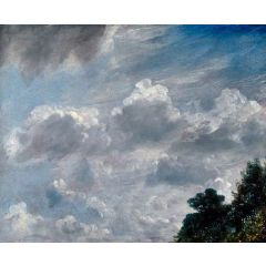 Cloud Study, Hampstead; Tree at Right Painting Reproduction