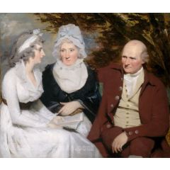 John and Betty Johnstone and Miss Wedderburn Painting Reproduction