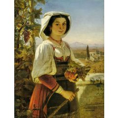 Italian Girl Painting Reproduction
