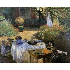 The Luncheon, Monet’s Garden at Argenteuil Painting Reproduction