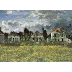Houses at Argenteuil Painting Reproduction