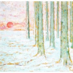 Winter in the Forest Painting Reproduction