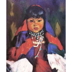 Tesuque Papoose Painting Reproduction
