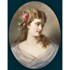 Portrait of a Girl Painting Reproduction