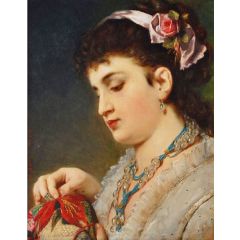 Needlework Painting Reproduction
