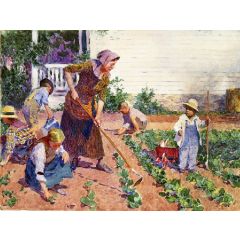 In the Garden Painting Reproduction