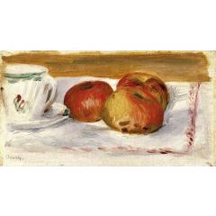 Apples and Teacup Painting Reproduction