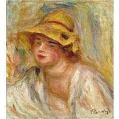 Study of a Girl Painting Reproduction