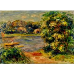 The Boat on the Lake Painting Reproduction