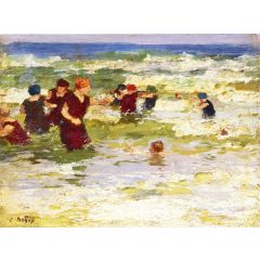 At the Beach Painting Reproduction