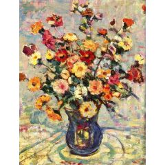 Still Life with Flowers Painting Reproduction