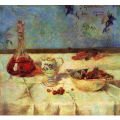 The White Tablecloth, also known as Still Life with Cherries Painting Reproduction