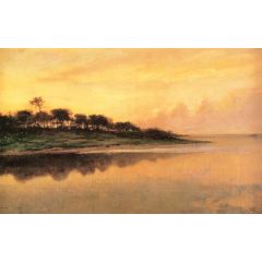 View of the St. Johns River Painting Reproduction