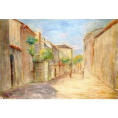 Entrance to the Village (Essoyes) Painting Reproduction