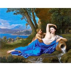 Portrait of a Woman in the Guise of a Source, possibly Adrienne Lecouvreur(also known as Venus) Painting Reproduction