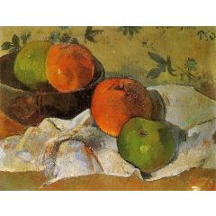 Apples and Bowl Painting Reproduction