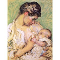 Mother and Child Painting Reproduction