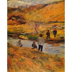 Breton Fishermen Painting Reproduction