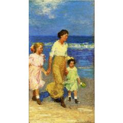 A Walk on the Beach Painting Reproduction