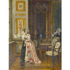 The fond farewell Painting Reproduction