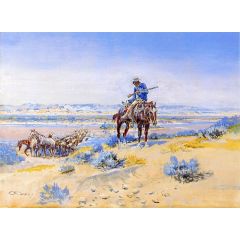 Changing Horses Painting Reproduction