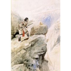 Crow Sheep Hunter Painting Reproduction