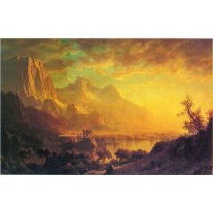 Wind River, Wyoming Painting Reproduction