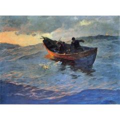 Struggle for the Catch Painting Reproduction