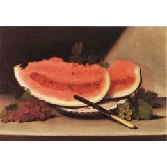 Still Life with Watermelon Painting Reproduction