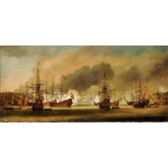 Action at Bergen, 3 August 1665 Painting Reproduction
