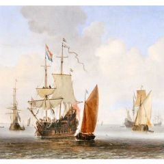 Shipping in a Calm Painting Reproduction