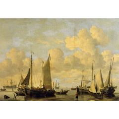 Shipping in a Calm Painting Reproduction