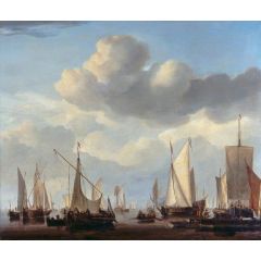 Shipping in a Calm Painting Reproduction