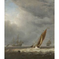 Shipping Scene: A Breeze Painting Reproduction